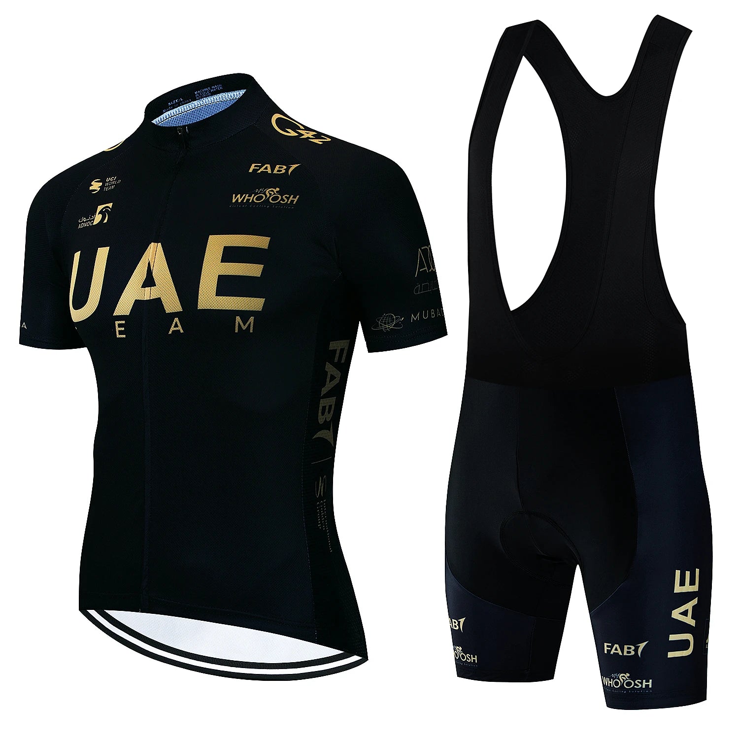 2025 UAE Cycling Jersey Set MTB Uniform Bike Clothing Summer Breathable Bicycle Shirt Ropa Ciclismo Bib Pants Maillot Ciclismo Torange