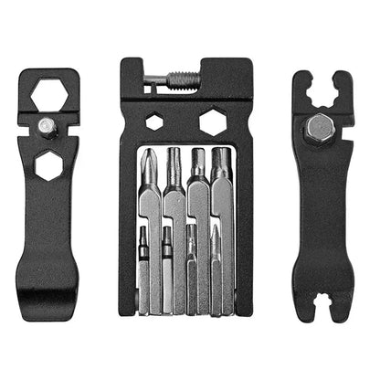 Mountain Bicycle Tools Bike Bicycle Repair Tools Kit Hex Spoke Wrench Mountain Cycle 16 in 1 Screwdriver Sets  Riding Aquipmen Torange