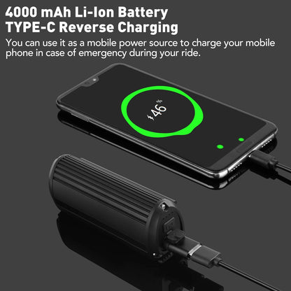 NEWBOLER Bicycle Light Front 10000mAh Bike Light  6000Lumen Waterproof Flashlight USB Charging MTB Road Cycling Lamp Accessories Torange