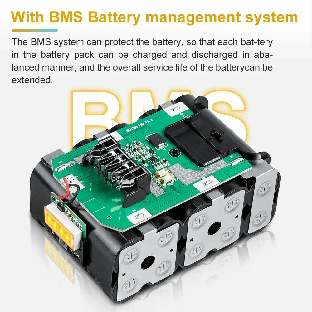 100% Original DCB200 12.0Ah Replacement 20V Battery For Dewalt  replacing lithium batteries 18V DCB184 DCB206 DCB205 DCB204-2