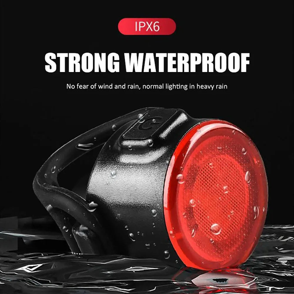 Bicycle Taillights Waterproof MTB Bike Lamp Battery Powered Warning Cycling Tail Light LED Headlight Rear Lamp Torange