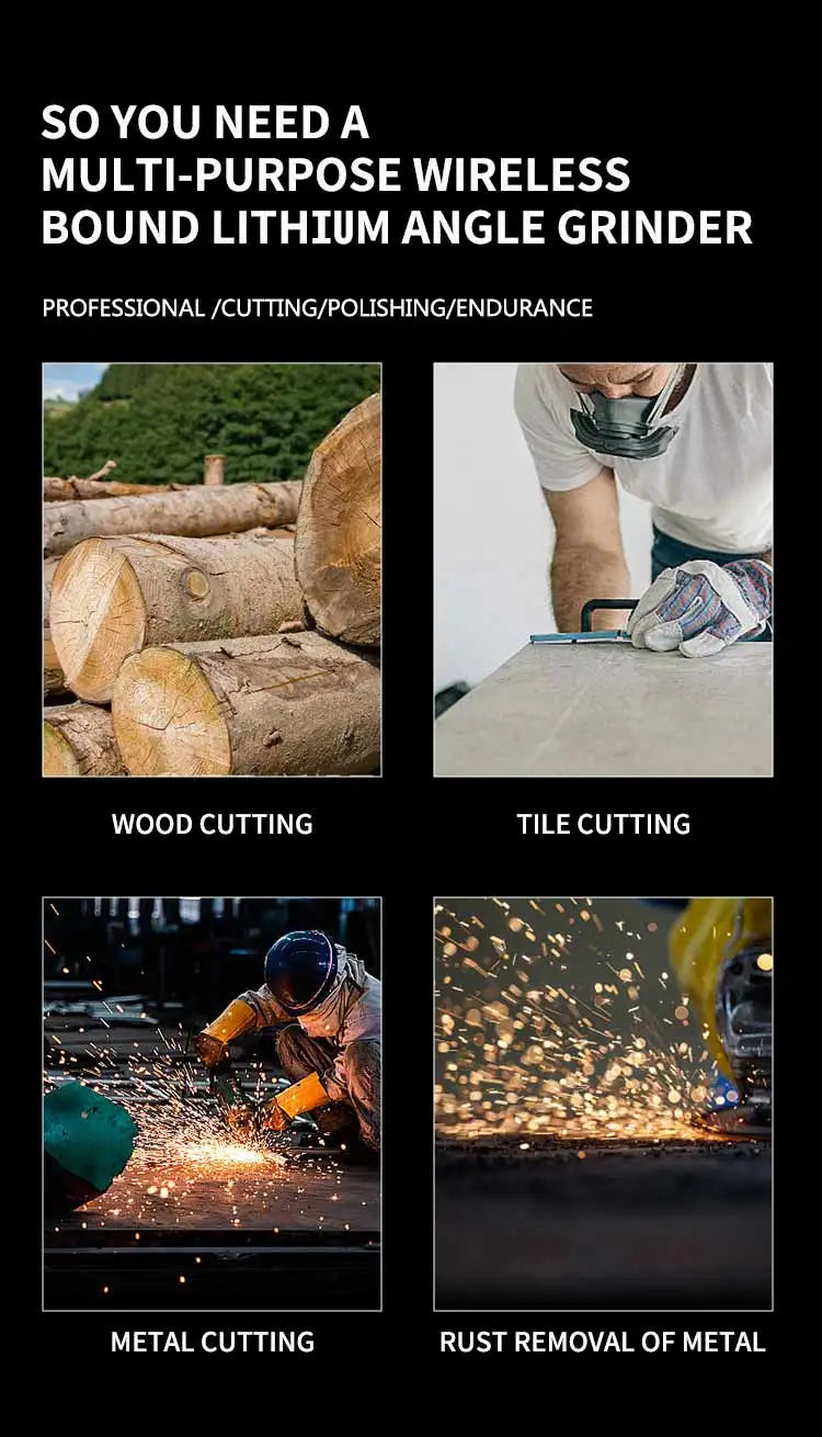 DEWALT DCG406 Kit 100/125MM 20V Angle Grinder Brushless Maglev Metal Cutting Charging Angle Grinder No Battery
