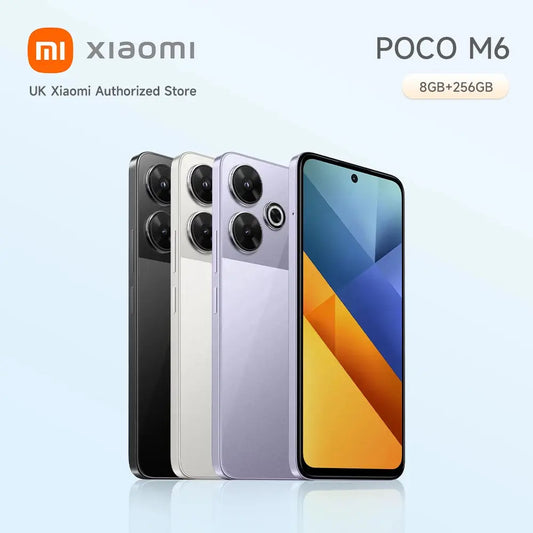 POCO M6 Smartphone 128GB / 256GB MediaTek Helio G91 Ultra 6.79'' 90Hz Display 33W Fast Charging 5030mAh 108MP NFC DS