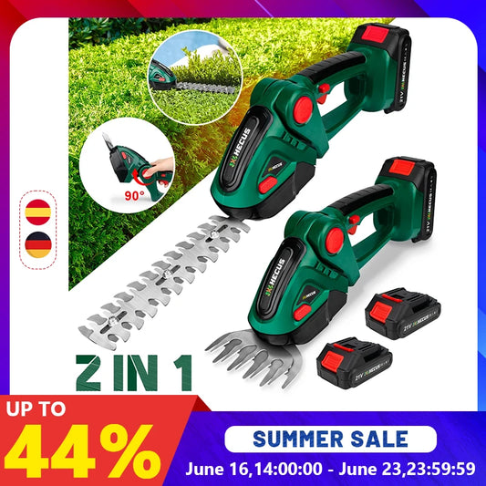 2 IN 1 Cordless Electric Hedge Trimmer Lawn Mower Household Shrub Weeding Pruning Mower Garden Tools for Makita 18V Battery