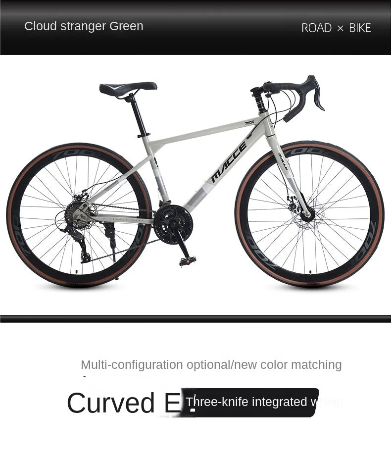 FJ Bend Handle High Carbon Steel Variable Speed Mountain Bikes