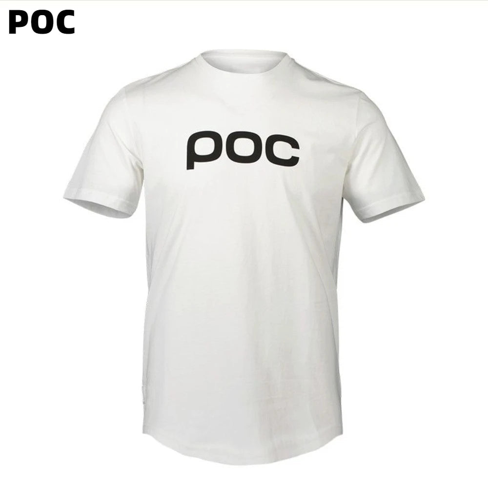 POC Long-sleeved sportswear DH Cycling Clothing Motorcycle T-Shirt Marathon running quick-drying sweat-absorbing sportswear Torange