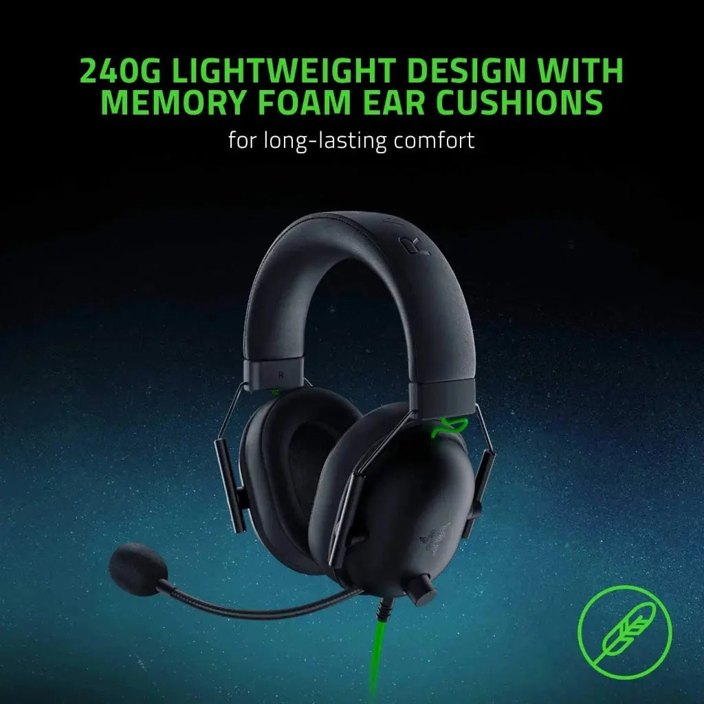 Razer BlackShark V2 X Headphone Wired Gaming Headset: 7.1 Surround Sound- Game For PS4,PS5, Nintendo Switch, Xbox Torange