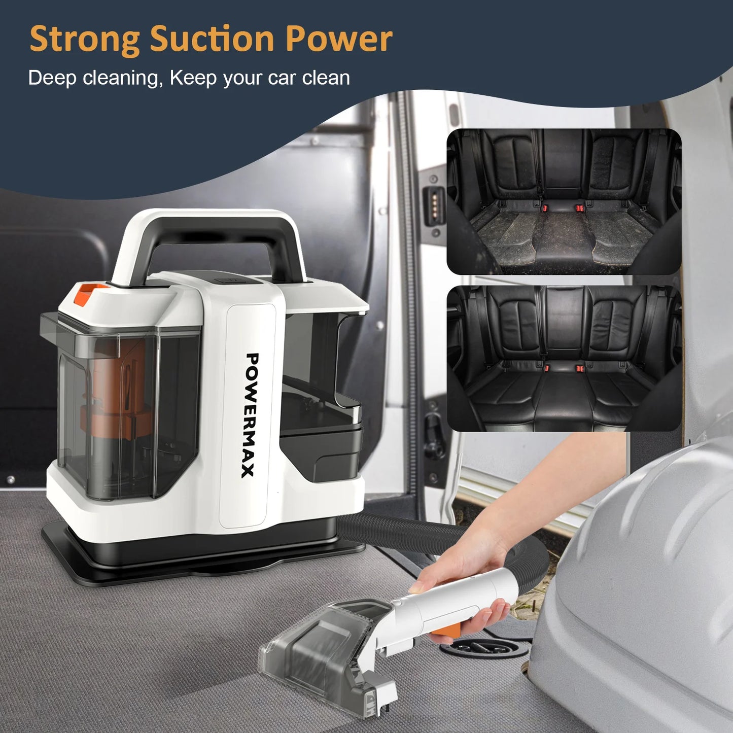 MAMNV W05 Handheld Carpet Cleaner 750W Fabric Washing Machine Pro Multifunctional Portable Mite Remover Sofa Carpet Wet Cleaner