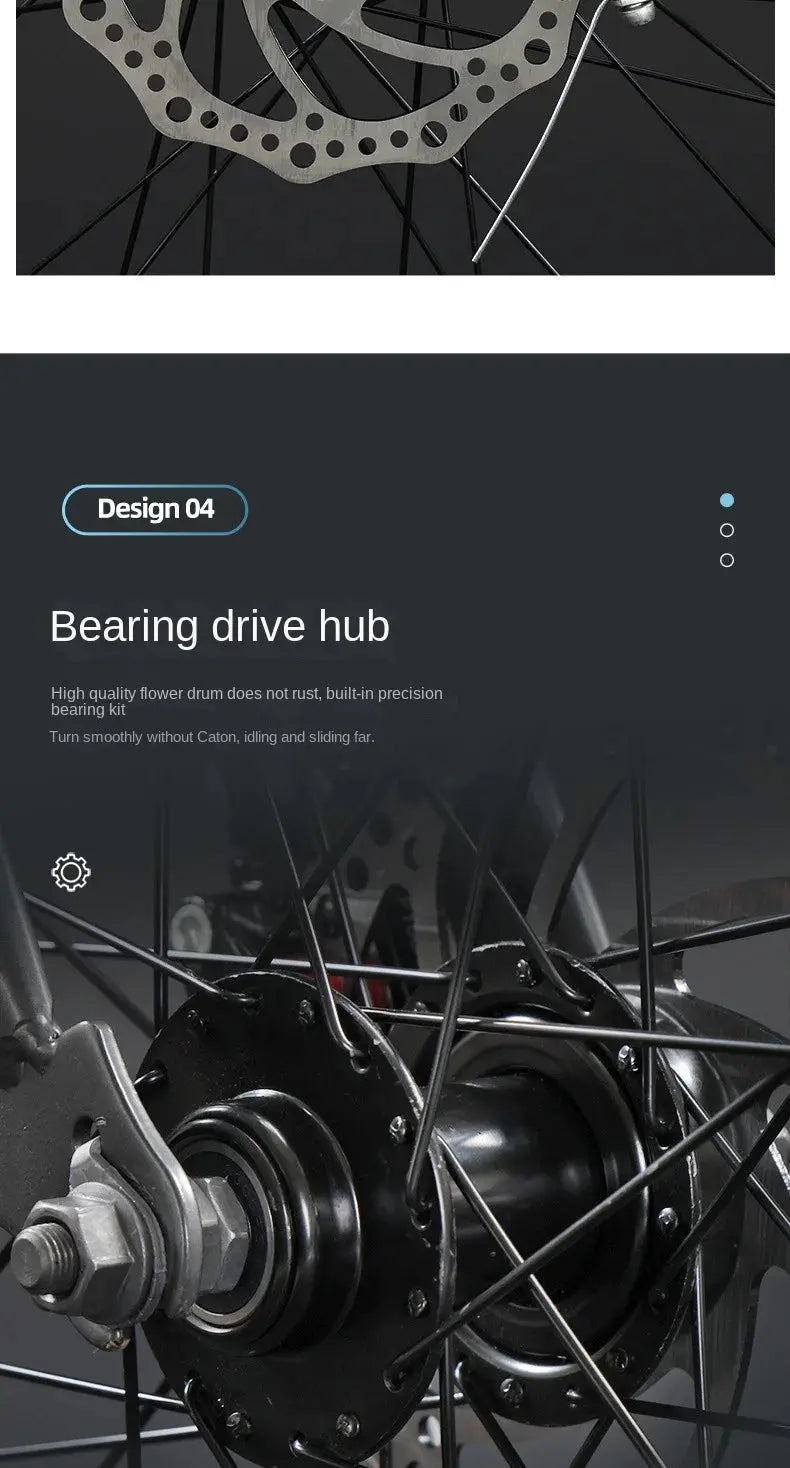 FJ Bend High Carbon Steel Variable Speed Wind Shock Absorber Road Bike Torange