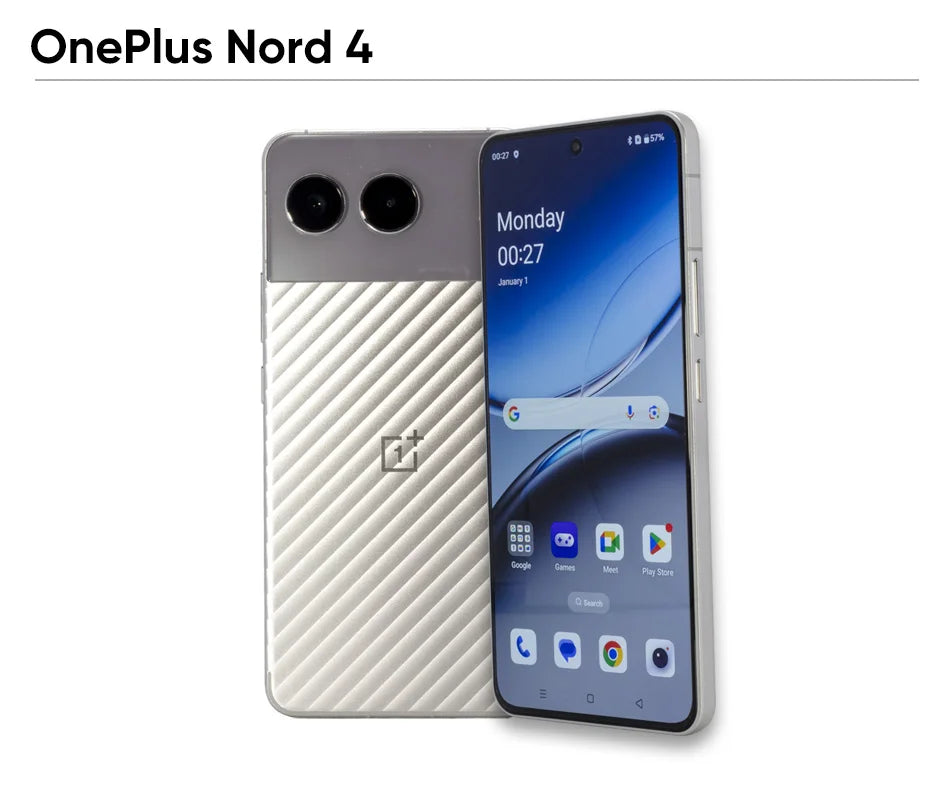 2024 New OnePlus Nord 4 Global Version Snapdragon 7+ Gen 3 6.74"120Hz Fluid AMOLED 50MP SONY Dual Cameras 5500mAh 100W SUPERVOOC