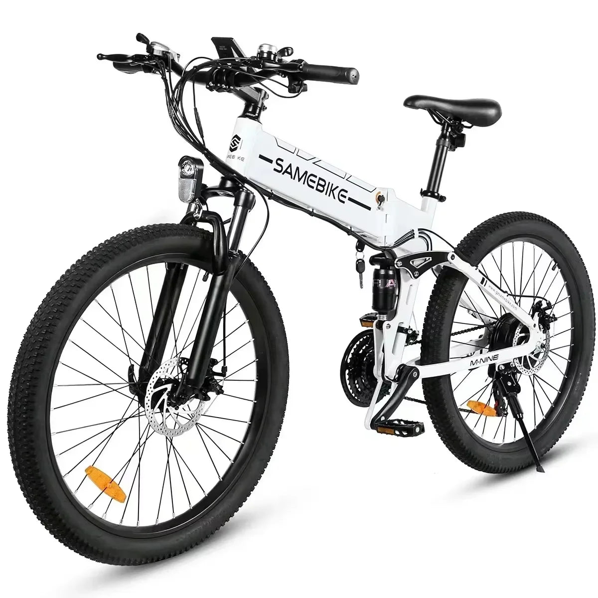 SAMEBIKE Electric Bicycle LO26-II 900W Motor 48V14AH Battery Hydraulic brake Folding Electric Bike 26-inch Tire off-Road E-bike Torange