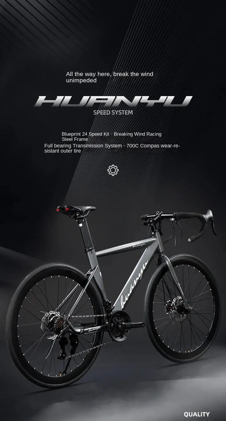 FJ Bend High Carbon Steel Variable Speed Wind Shock Absorber Road Bike Torange