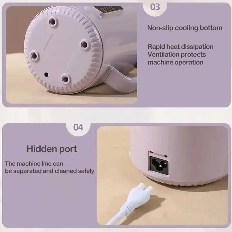 220V /110V Fully Automatic Mini Stew Pot Porridge Pot Household Electric Stew Pot Ceramic BB Soup Porridge Cooker EU/US Plug DS