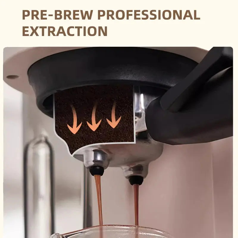HiBREW 20 Bar Semi Automatic Espresso Coffee Maker With Grinder Bean For Cappuccino and Latte Milk Frothing System Machine H14 Torange