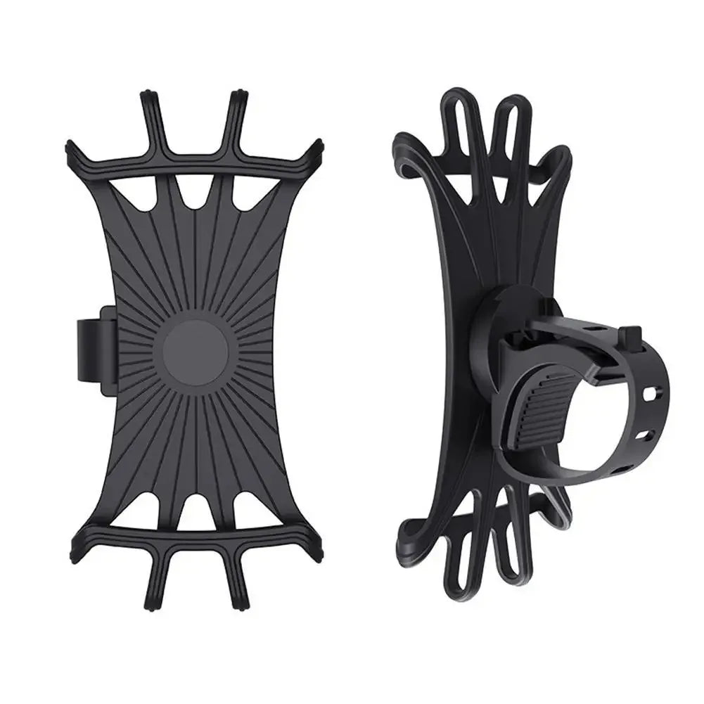 360 Rotatable Bicycle Phone Holder Silicone Motorcycle Stand Bracket GPS Support For Iphone 11 Xiaomi 10 Huawei P40 Torange