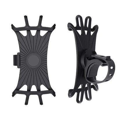 360 Rotatable Bicycle Phone Holder Silicone Motorcycle Stand Bracket GPS Support For Iphone 11 Xiaomi 10 Huawei P40 Torange