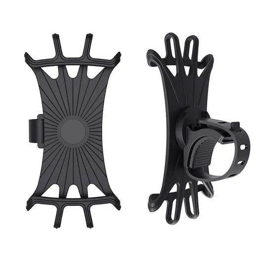 360 Rotatable Bicycle Phone Holder Silicone Motorcycle Stand Bracket GPS Support For Iphone 11 Xiaomi 10 Huawei P40 Torange