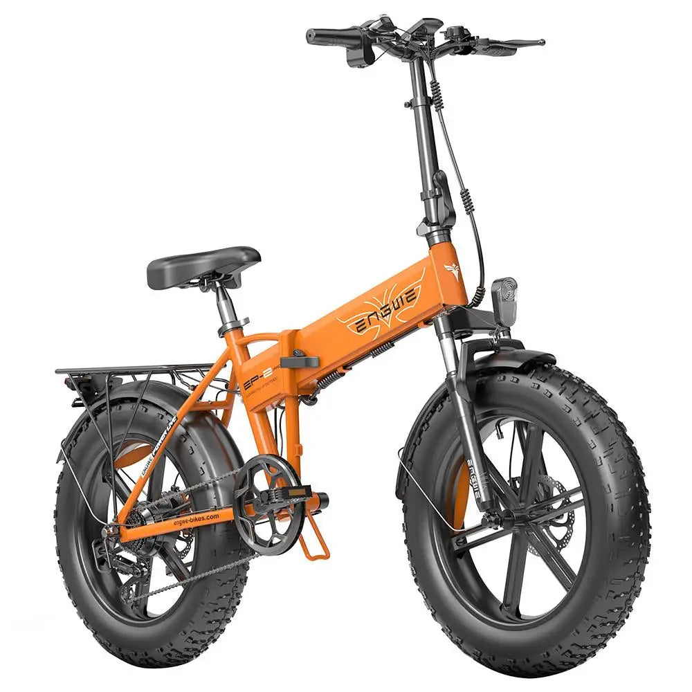 ENGWE EP-2 Pro Folding Electric Bike, 250W Motor 20*4.0 inch Fat Tire 48V 13Ah Battery 25km/h Max Speed 120km Range -Black