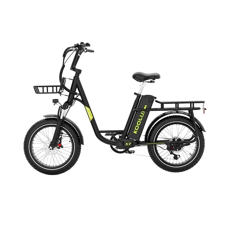KOOLUX X7 E-Bike 750W Powerful Motor 48V25AH Removable Battery E-bike City Commuting 20*4.0 inch Fat Tire Mountain Electric Bike Torange
