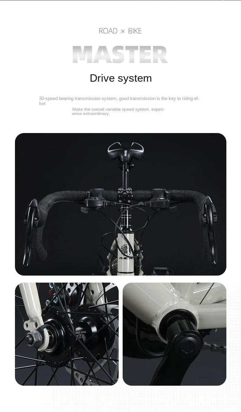 FJ Bend Handle High Carbon Steel Variable Speed Mountain Bikes