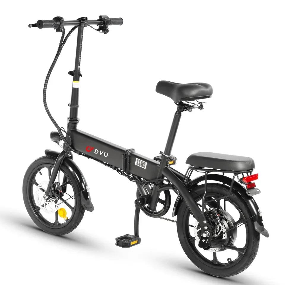 DYU A1F Pro Electric Bike 250W Folding Electric Bicycle 36V 7.5AH Lithium Battery Max Speed 25km/h 16 Inch Mini Assist Ebike