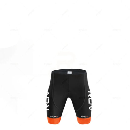 2026 Rvouei Team Cycling Jersey Set Summer Breathable Road Bicycle Suit Riding Uniform Bike MTB Clothing New Sports Cycling Kits Torange
