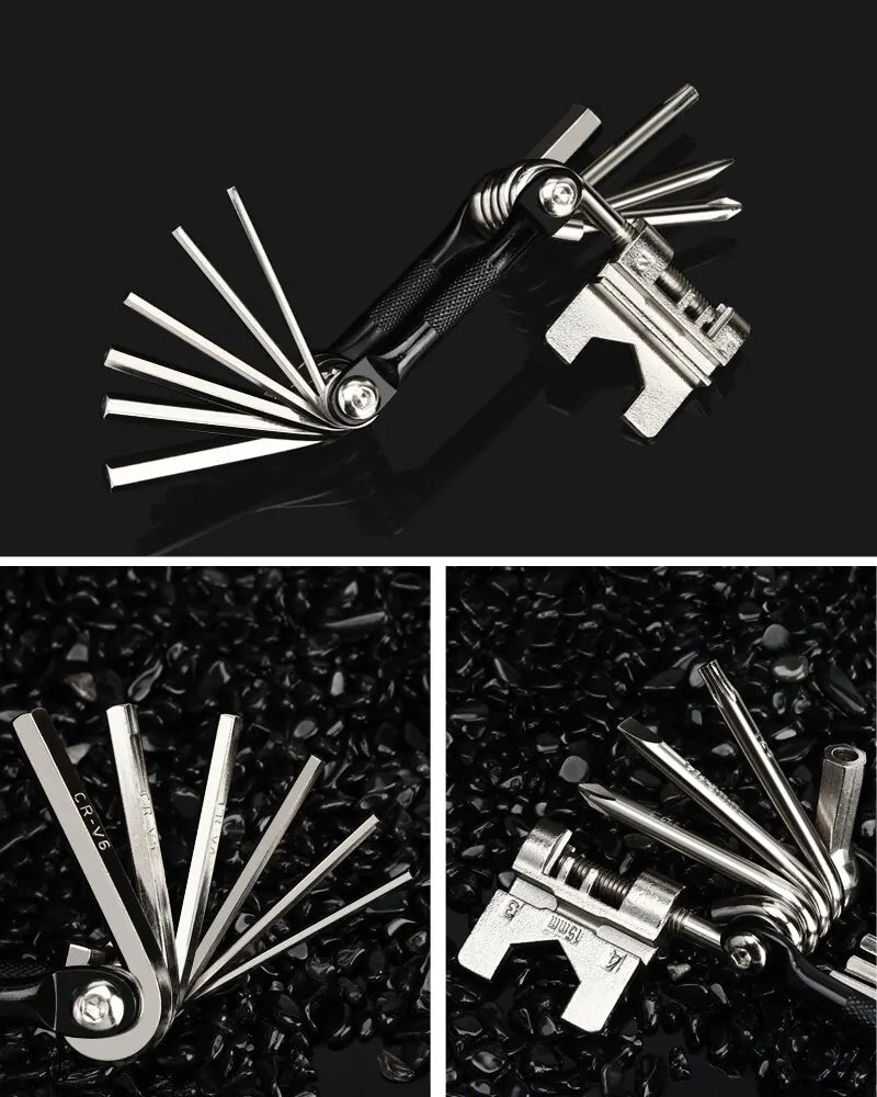 RIDERACE Bicycle Multi Tool Chain Splitter Cutter Multifunction For MTB Mountain Road Bike Wrench Screwdriver Repair Multitool Torange