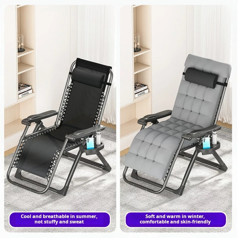Portable folding Recliner chair Living room Relaxing Armchair Balcony Single chair bed Nordic lazy lounge chair home Furniture