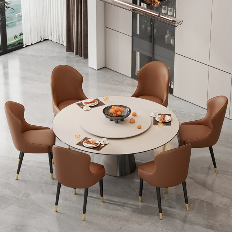 Luxury leather dining chair Relaxing negotiation Cafe chair Design Hotel soft backrest stool room vanity chair home furniture