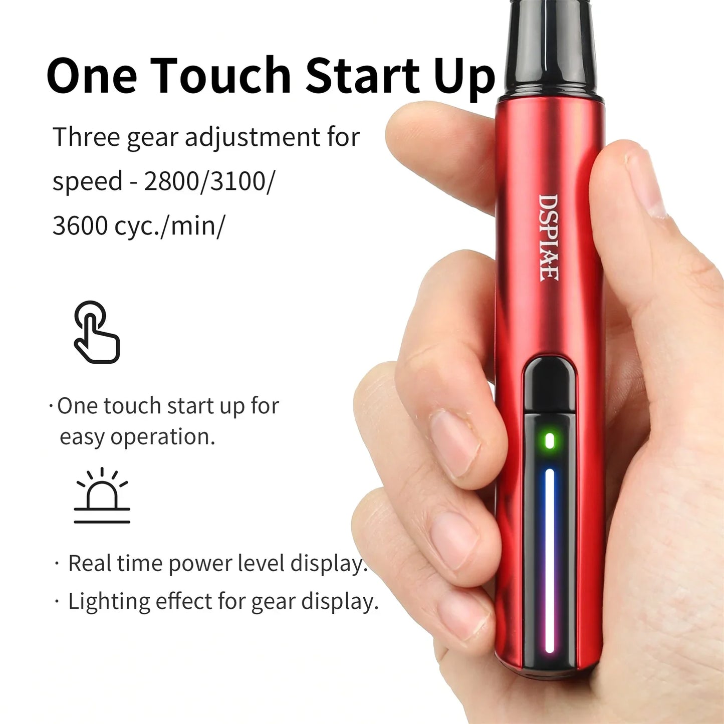 DSPIAE DIY ES-A Plastic Model Electric Reciprocating Sander USB Charge Grinding Pen Sanding Heads Sandpaper Military Craft Tools