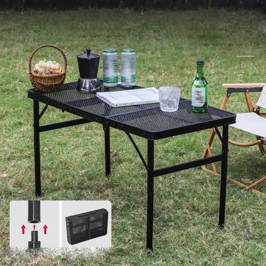 Portable Ultra-light Aluminum Alloy Folding Table, Outdoor Camping Supplies, Picnic, Barbecue, Coffee, Garden Tables and Chairs Torange