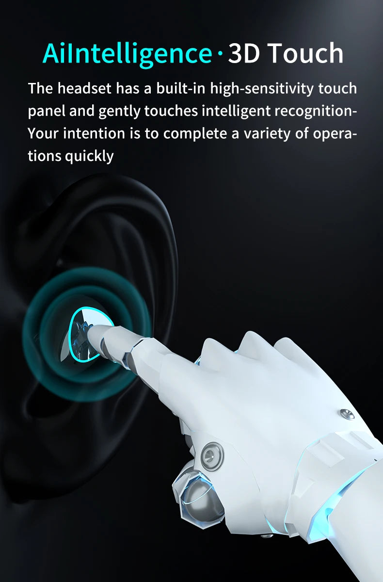 M10 TWS Bluetooth 5.3 Headphones 3500mAh Charging Box Wireless Earphones With Mic 9D Stereo Sports Waterproof Earbuds Headset - Torange