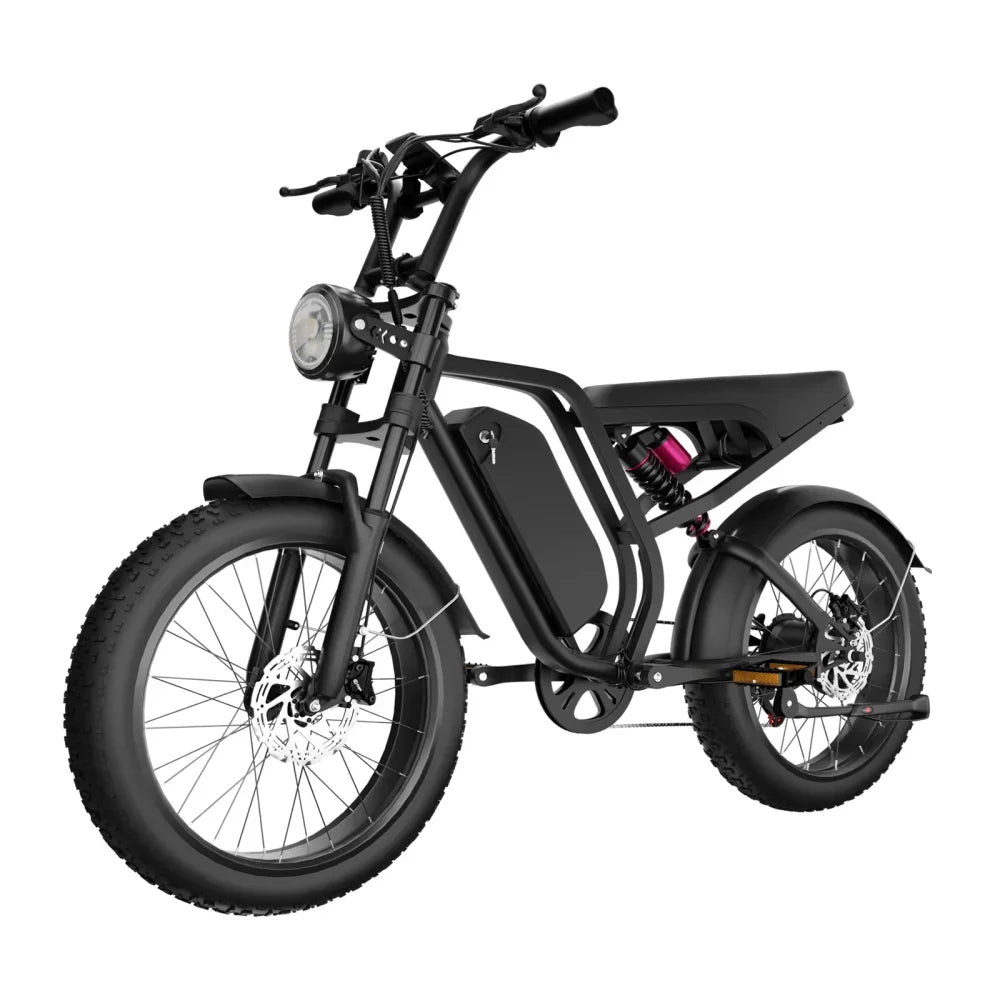 Electric Bike BLUVALL SU8 1500W Powerful Motor 52V20AH Removable Battery E-bike Hydraulic Brake 20*4 Inch Fat Tire Electric Bike Torange