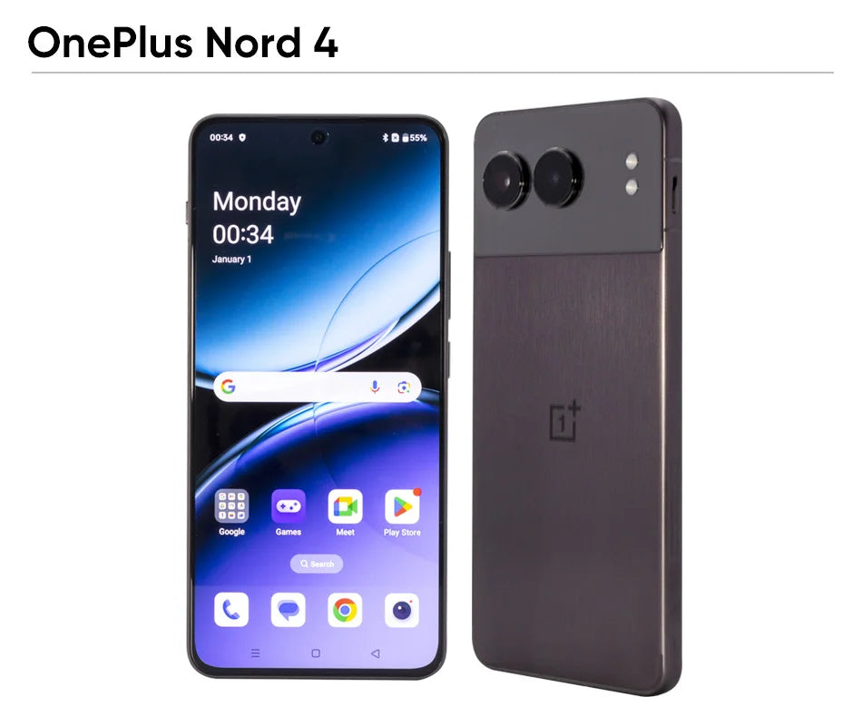 2024 New OnePlus Nord 4 Global Version Snapdragon 7+ Gen 3 6.74"120Hz Fluid AMOLED 50MP SONY Dual Cameras 5500mAh 100W SUPERVOOC