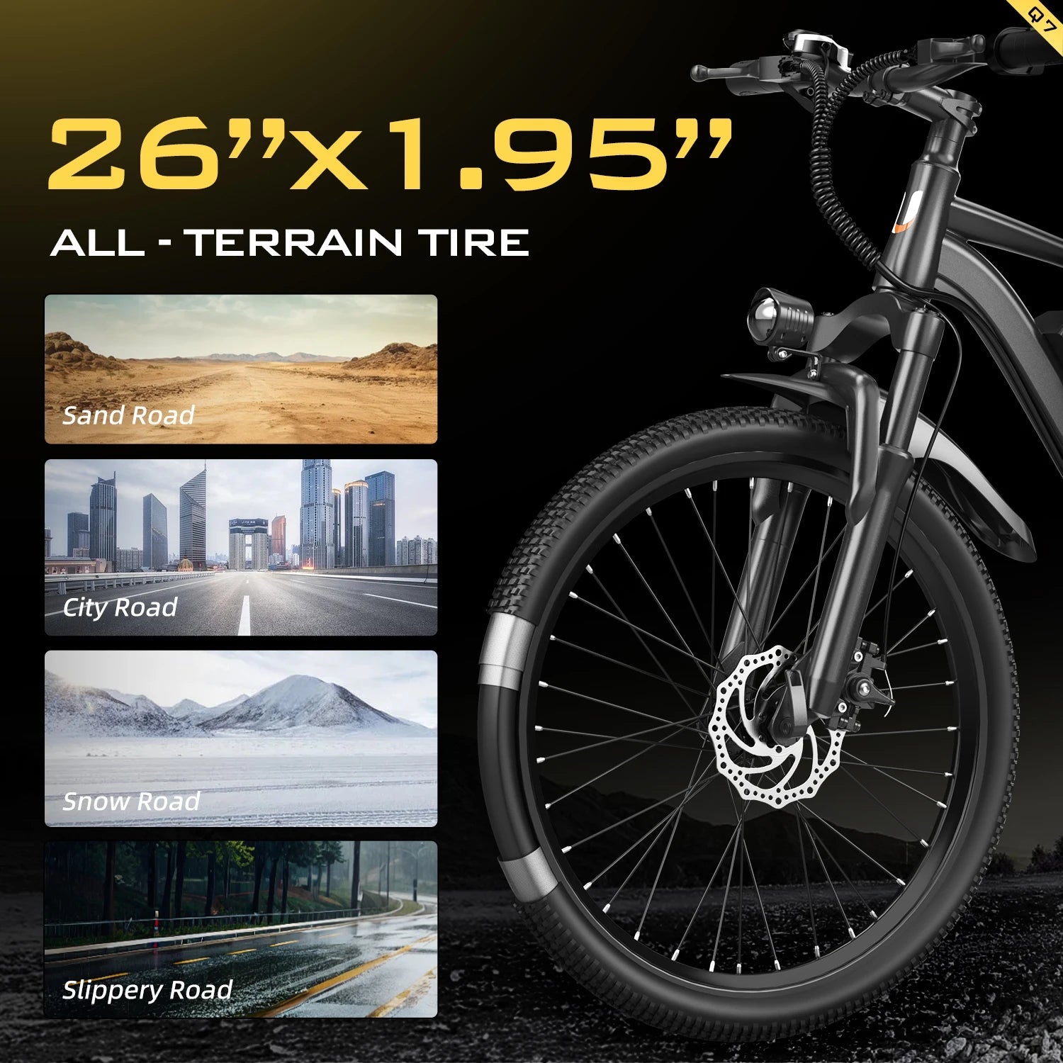 UNIBIKE Q7 Adult Electric Bike 250W Motor 36V10AH Battery E-bike Folding City Commuting 26 Inch Tire Portable Electric Bicycle Torange