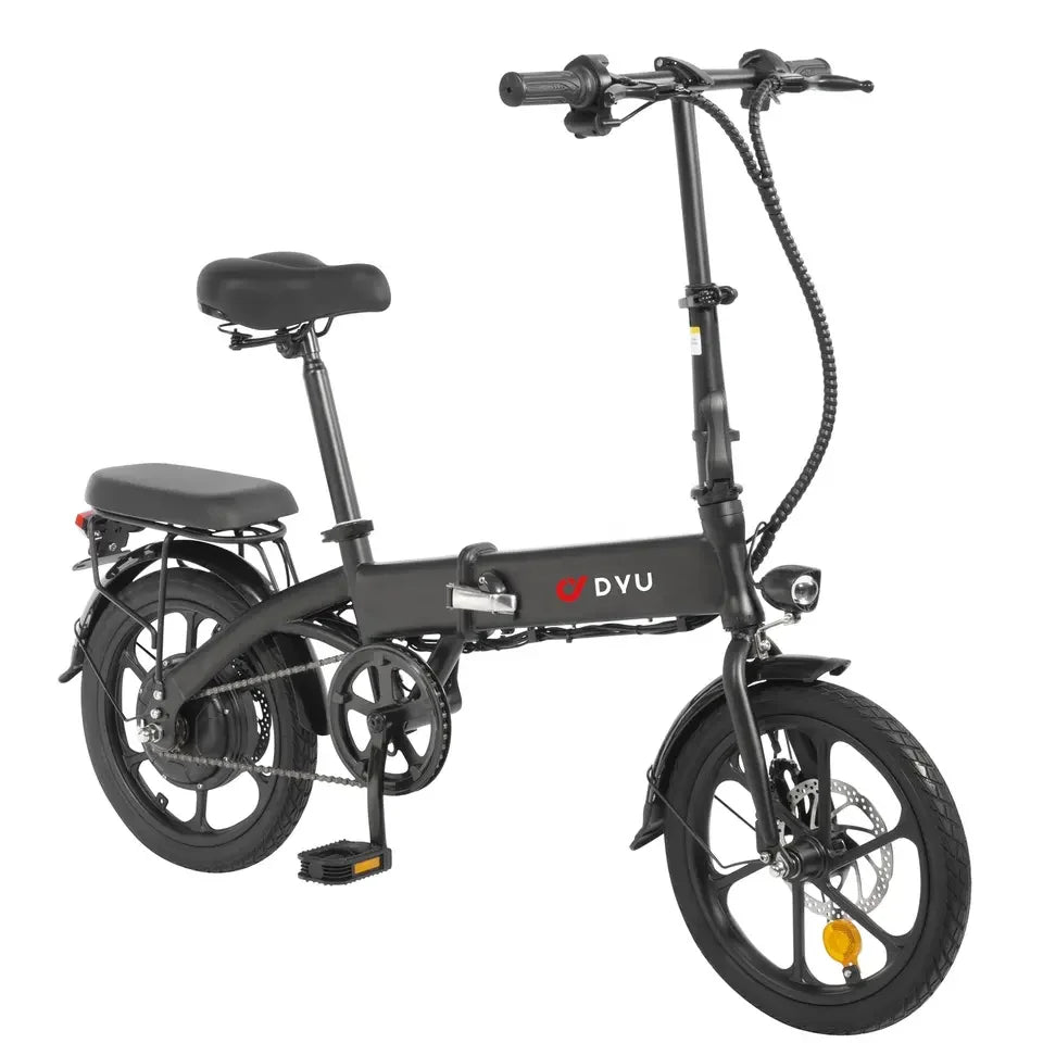 DYU A1F Pro Electric Bike 250W Folding Electric Bicycle 36V 7.5AH Lithium Battery Max Speed 25km/h 16 Inch Mini Assist Ebike