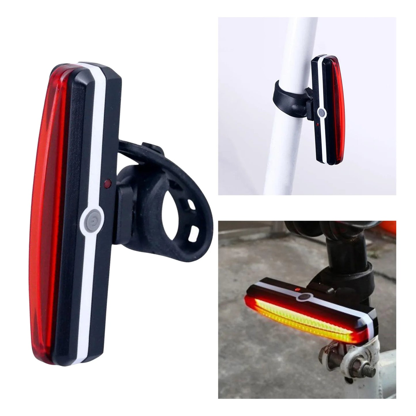 Bike Rear Light Highlight COB LED Tail Light Waterproof Bicycle USB Rechargeable Mountain Riding Cycling Tail Lamp Bicycle Parts
