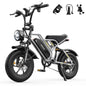 VARUN Plorer Adult E-bike 250W Motor 48V 13AH Battery Electric Bike 16 Inch Fat Tire E-Mountain Bike Off-Road Electric Bicycle Torange
