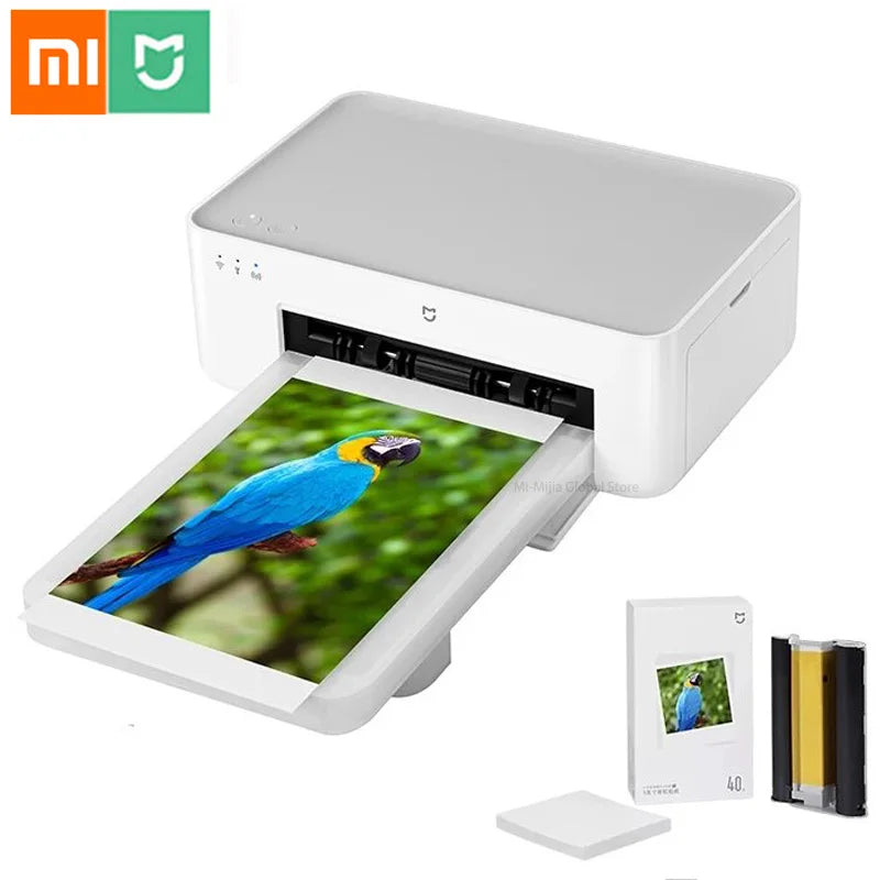 New Xiaomi Mijia Photo Printer 1S Wifi Multifunctional Mini Portable Smart APP Control  Waterproof HD Photo Printer - Torange