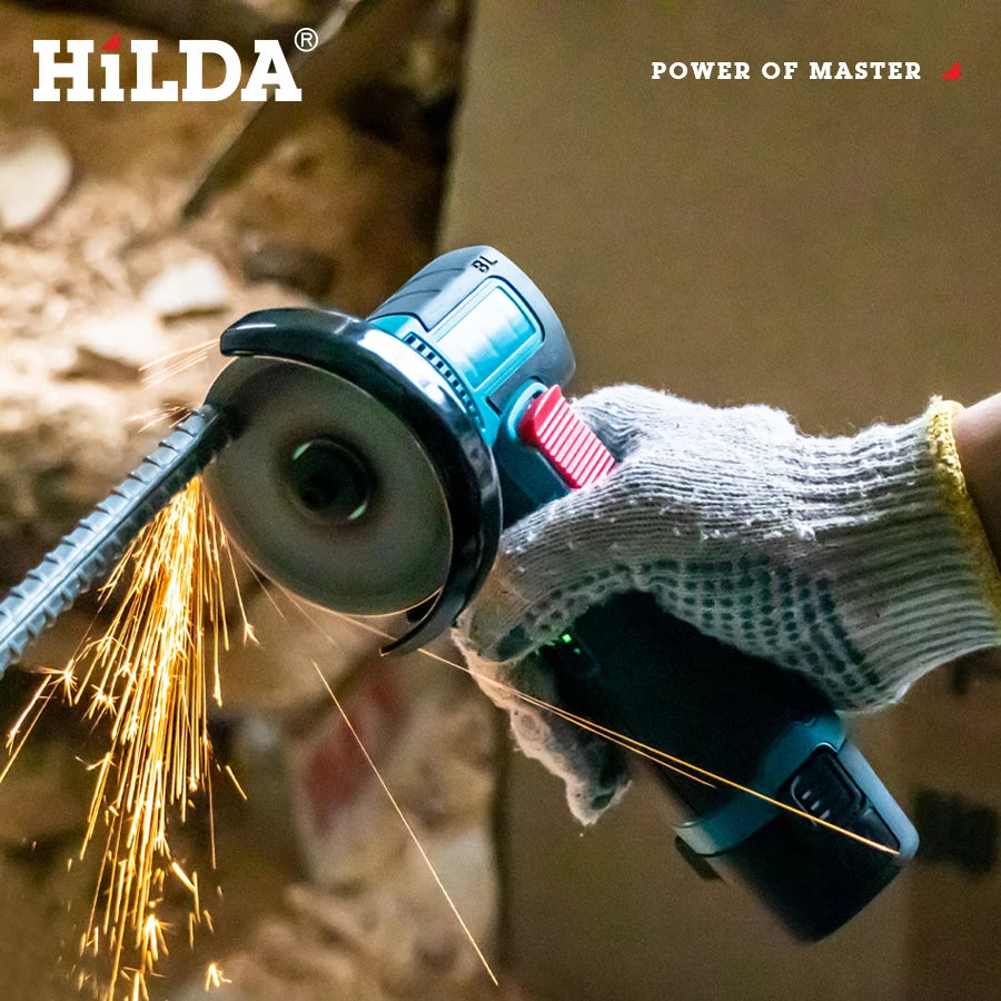 HiLDA 12V/3 Inch Lithium Electric Angle Grinder Mini Small Household Handheld Cutting Machine Polishing Machine