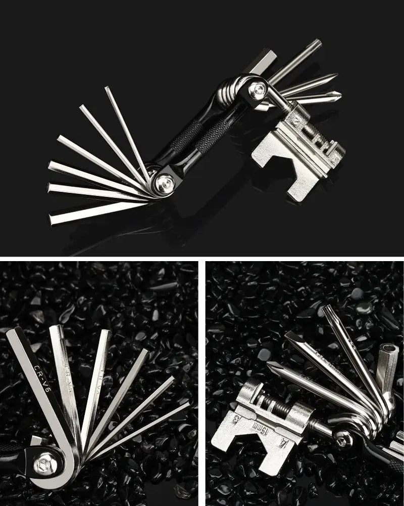 RIDERACE Bicycle Multi Tool Chain Splitter Cutter Multifunction For MTB Mountain Road Bike Wrench Screwdriver Repair Multitool Torange