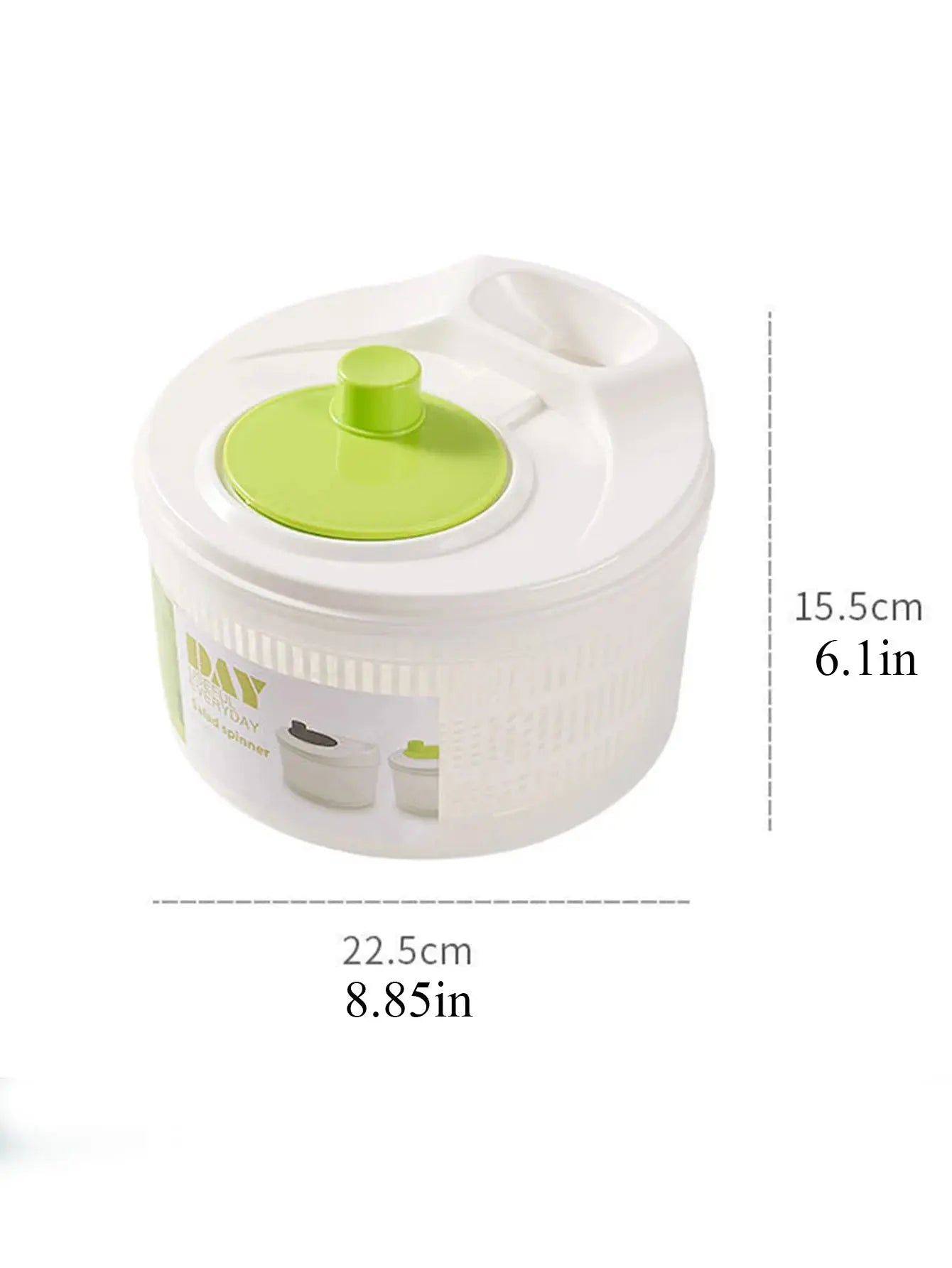Household Vegetable Dehydrator Creative Manual Water Salad Spinner Fruit Drain Basket Dryer Hand Crank Kitchen Household Gadget DS