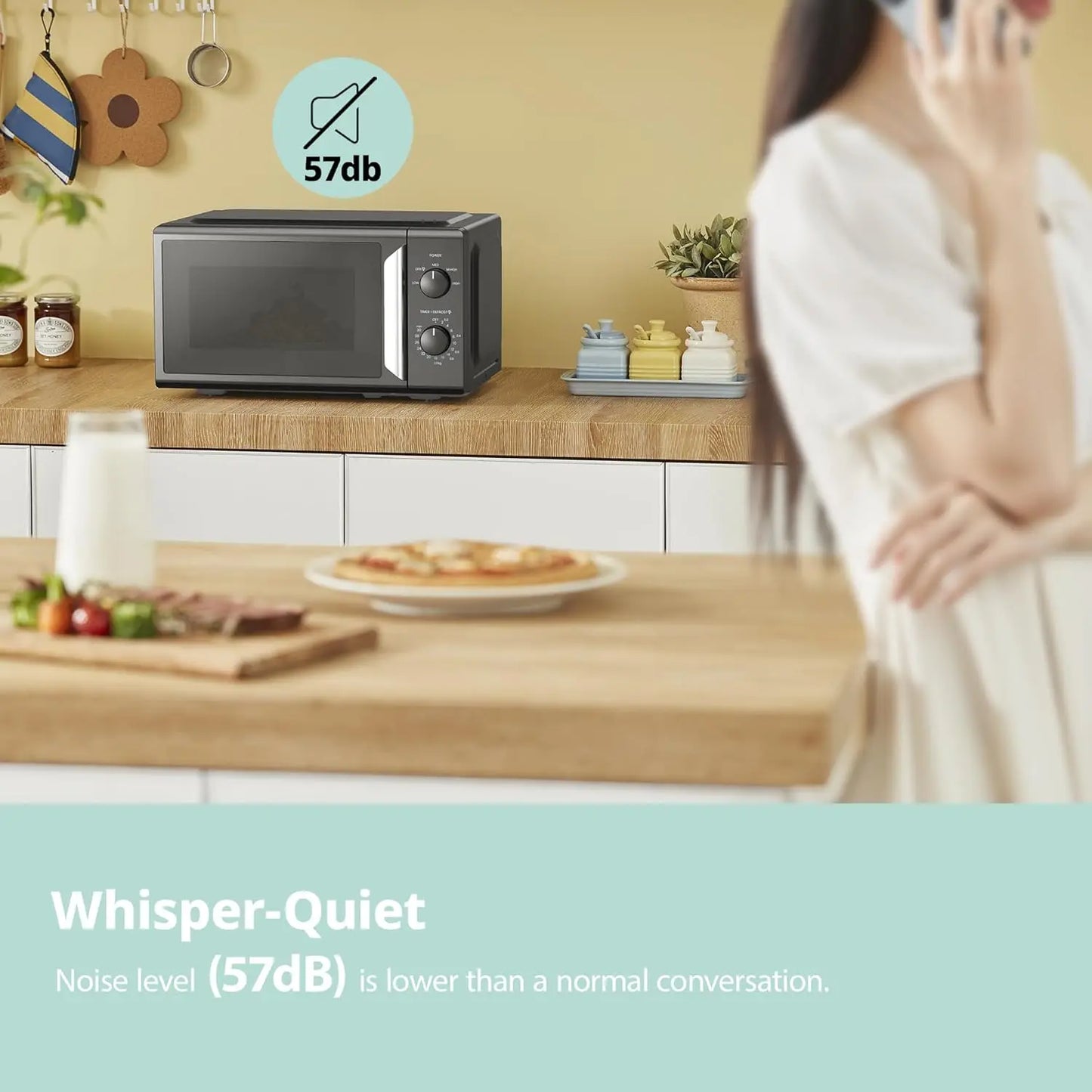 COMFEE Microwave Oven InverTech and Quick Defrost Function