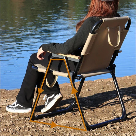 Outdoor Camping Portable Folding Chair Oxford Fabric Picnic Furniture Fishing Chair Modern Travel Beach Sun Lounger