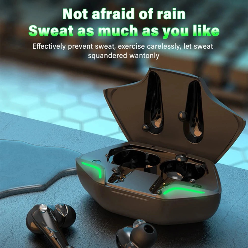 X15 TWS Gaming Earbuds Wireless Bluetooth Earphones With Mic Bass Audio Sound Positioning 9D Stereo Music HiFi Headset For Gamer