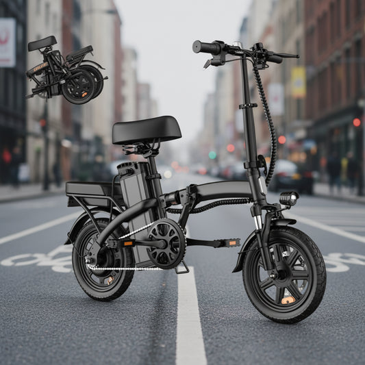 URLIFE F1L E-Bike 350W Brushless Motor 48V7.8AH Battery Adult Portable Electric Bike 14 In Tire City Commuting Electric Bicycle Torange