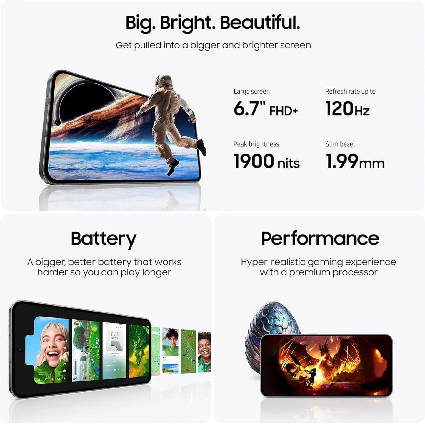 2024 New Samsung Galaxy S24 FE Exynos 2400e 6.7"120Hz AMOLED Display High-Res 50MP Camera Android14 Samsung S24 FE AI Smartphone