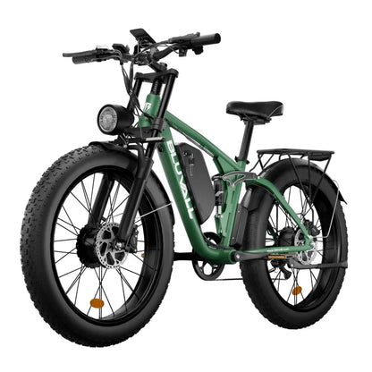 E-bike BLUVALL V1 2000W Dual Motor 52V22.4AH Battery Hydraulic Brake Electric Bike 26 Inch Fat Tire All Terrain Electric Bicycle Torange