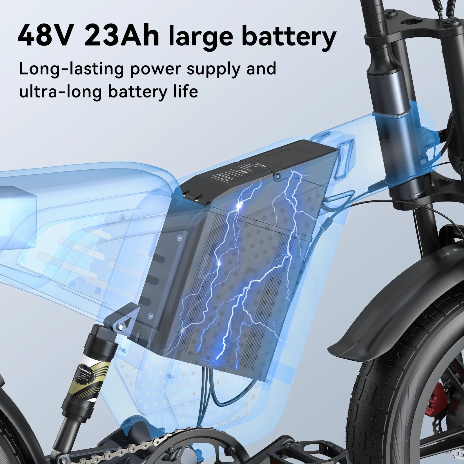 JANSNO X60 Electric Bicycle 1500W Dual Motor 48V23AH Lithium Battery Snow Motorcycle E-Bike 20 Inch Fat Tire Snow Electric Bike Torange