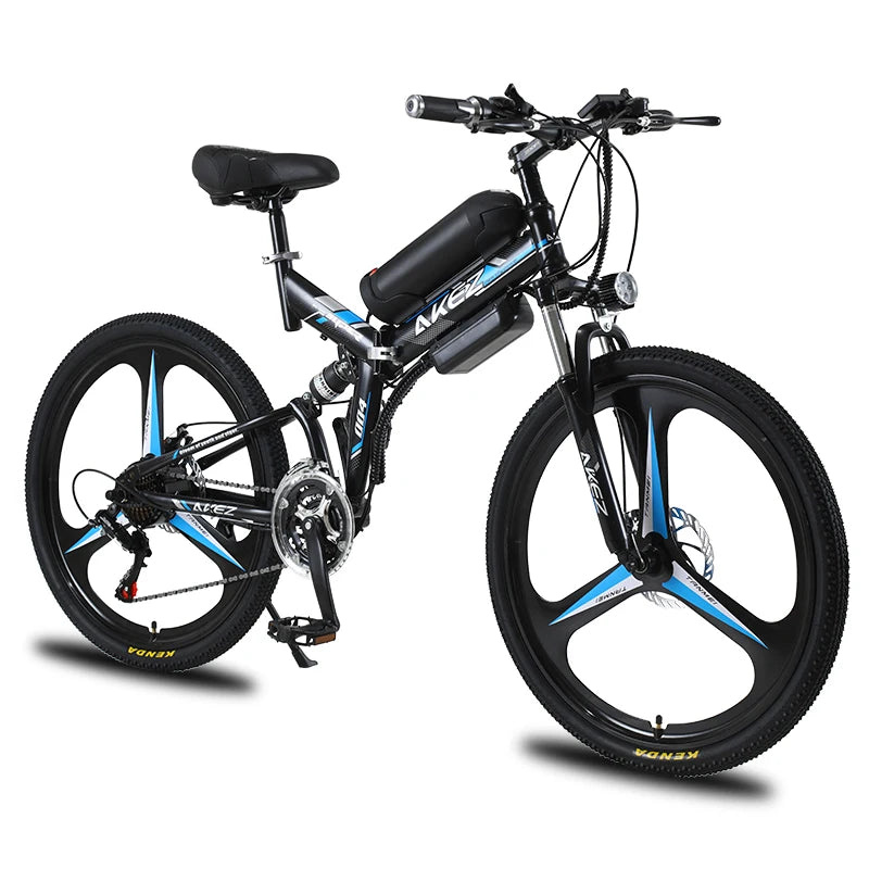 26-inch folding electric bike, folding commuter city bike, 36V350W lithium battery MTB, variable speed bike, portable bike